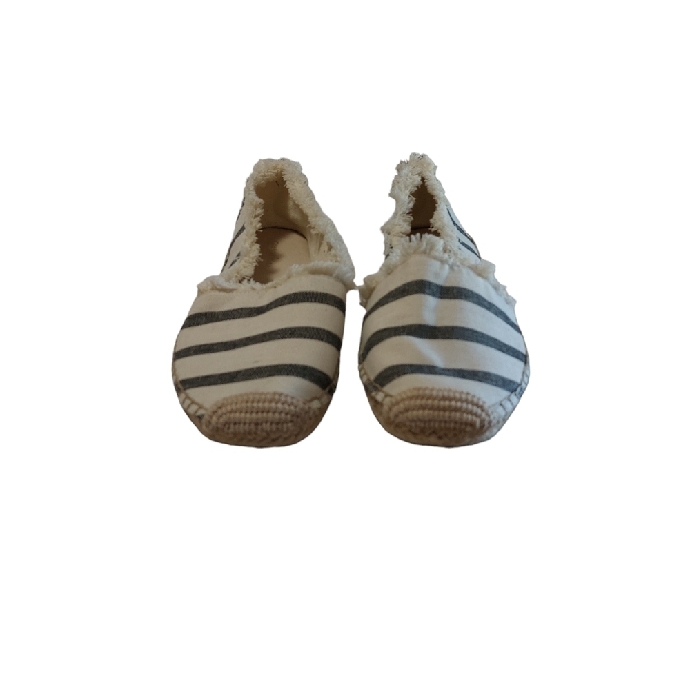 Gianni Bini Striped Casual Flat Espadrille Slip-ons- size 10